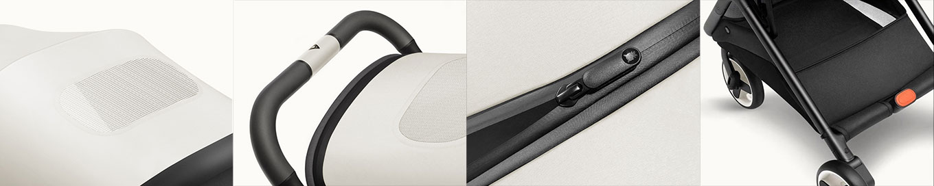 Xiaomi Stroller: Canopy Skylight - non-slip push handle - waterproof zipper - 5kg storage basket