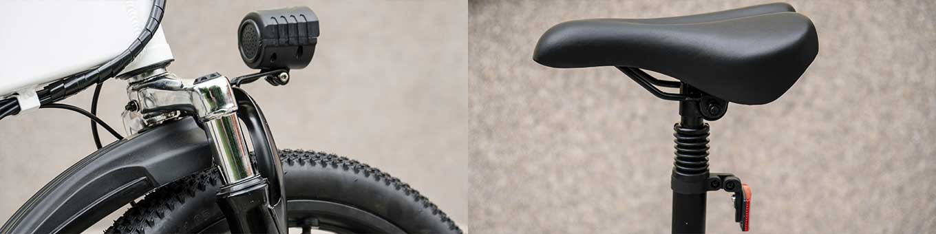 ADO A20 - 20" folding e-bike review - Suspension & Shock Absorber