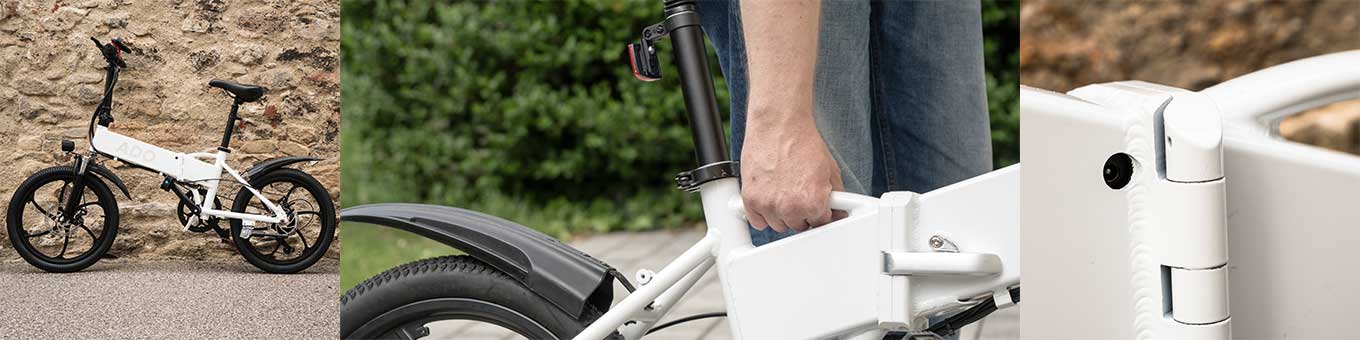 ADO A20 - 350W 35 km/h 20" folding e-bike - - Frame & Design - Very useful handle grip