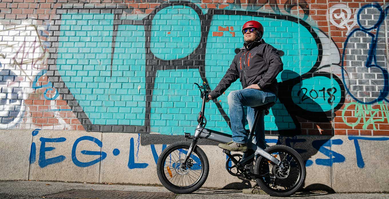 Me enjoying my first ride with Xiaomi Himo C20