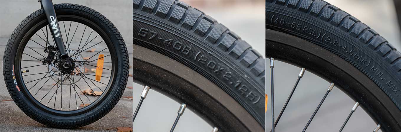 Xiaomi Himo C20 Review - 20" Tires (40-65 psi) (2.8-4.5 bar)