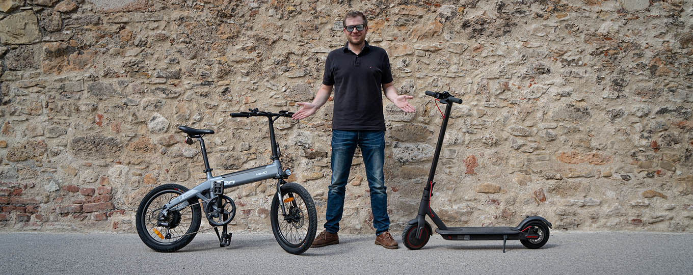 Folding e-bike vs e-scooter (Himo C20 vs Xiaomi Scooter Pro)
