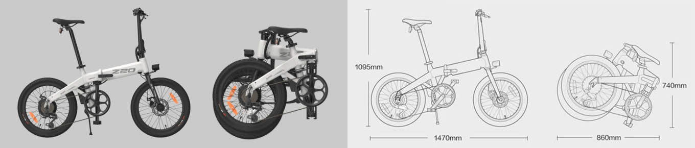 Xiaomi Himo Z20 - Folding Mechanism